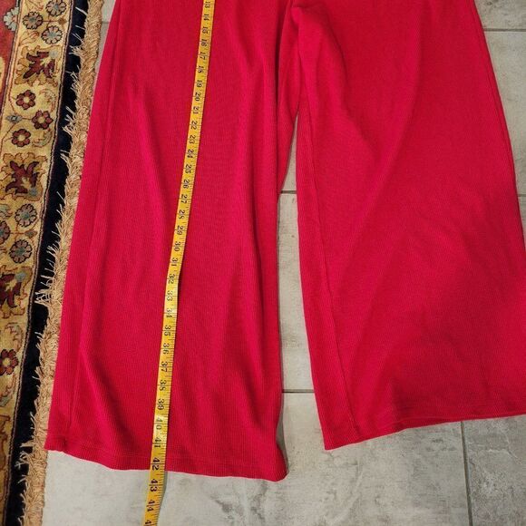 Ralph Lauren Black Label Waffle Knit Wide Leg Lounge Pants with Pockets size 2X - Picture 6 of 9